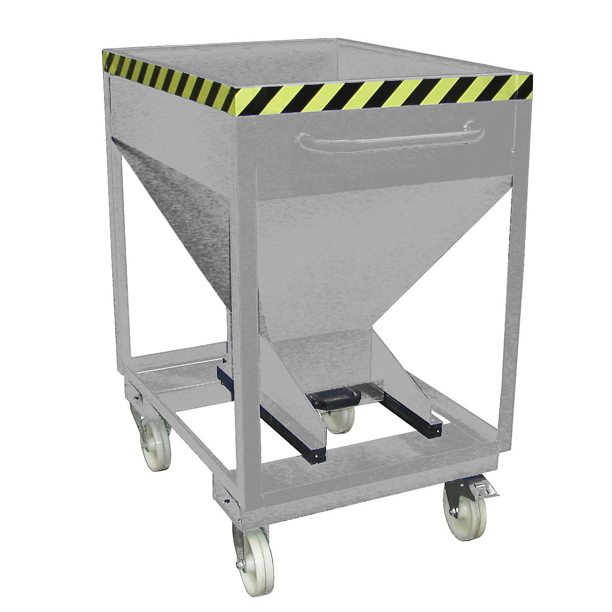 Conteneur-silo en forme d'entonnoir – eurokraft pro