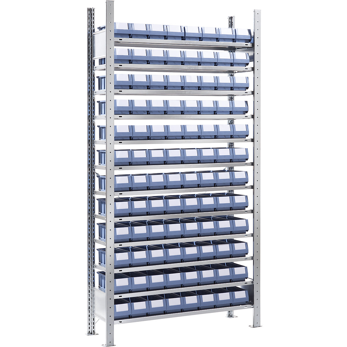 Rayonnage emboîtable avec bacs – eurokraft pro