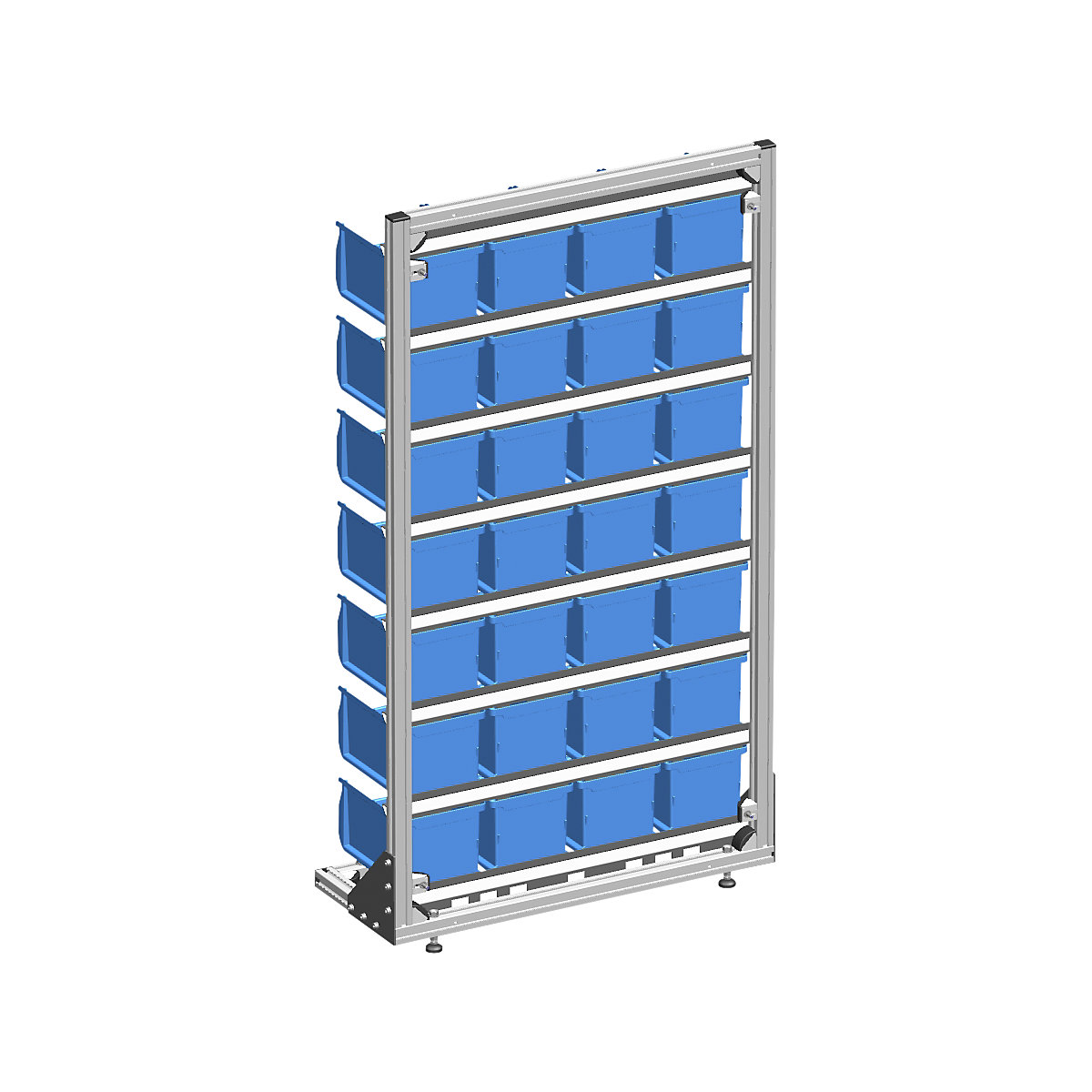 Rayonnage fixe avec bacs à bec (Illustration du produit 2)-1