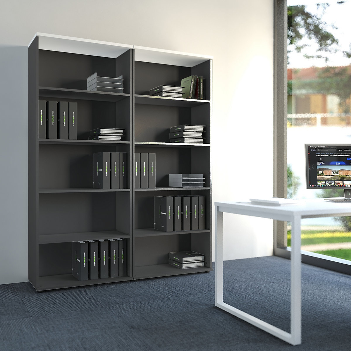 Rayonnage de bureau Portland (Illustration du produit 6)-5