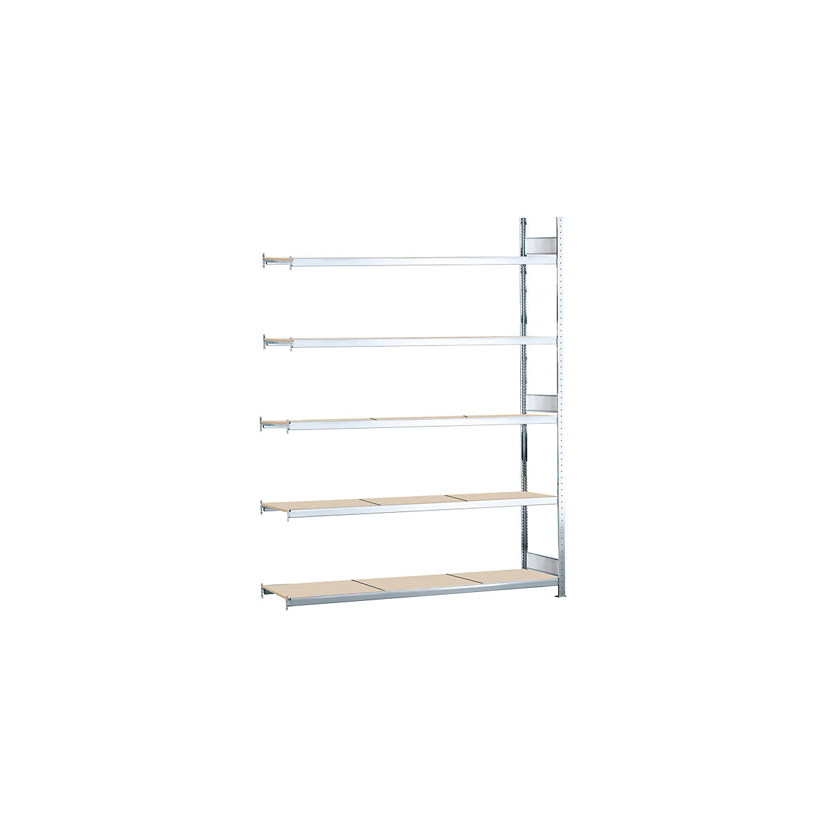 Rayonnage extra-large – SCHULTE, emboîté, h x l x p 3000 x 2500 x 800 mm, aggloméré, rayonnage additionnel-70