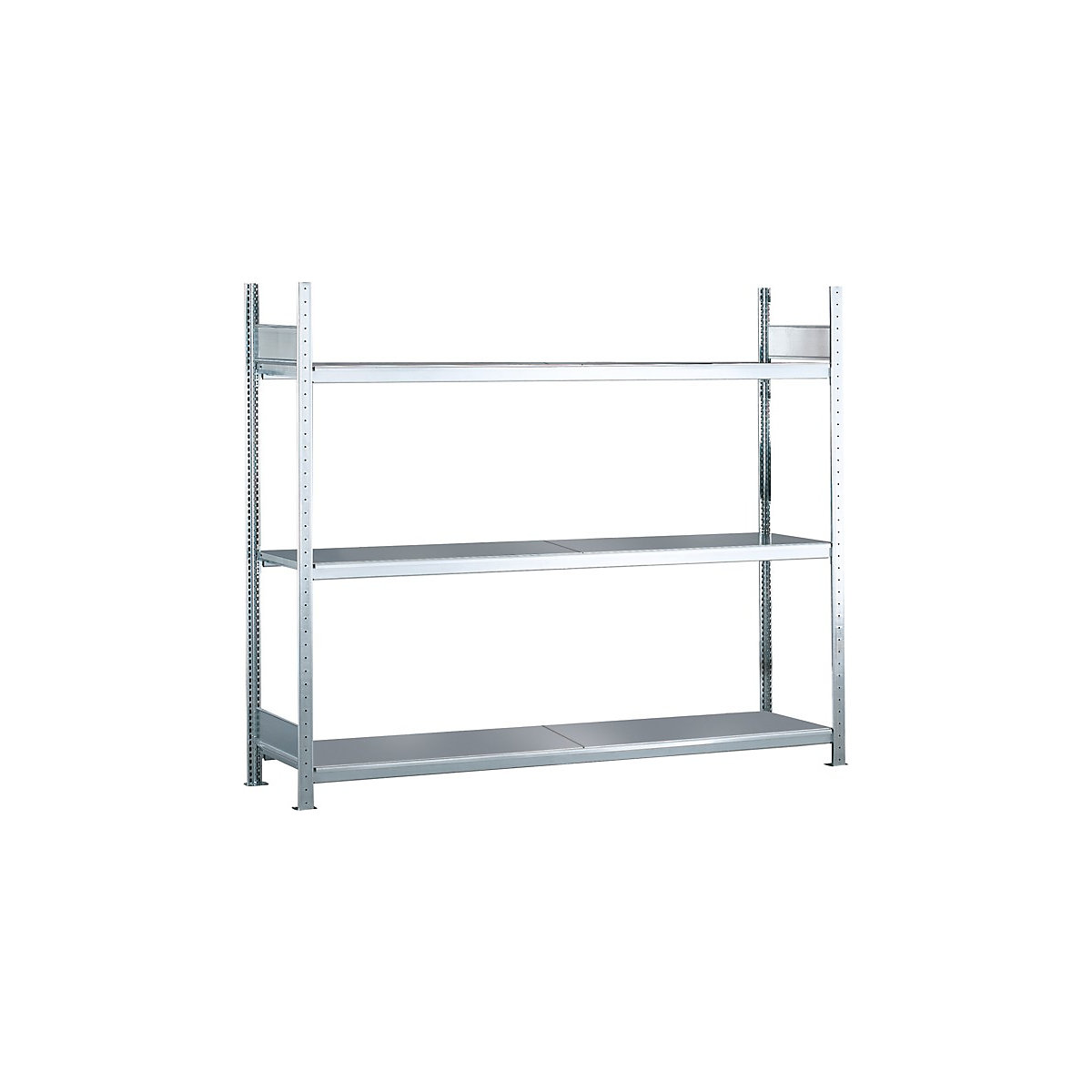 Rayonnage extra-large – SCHULTE, emboîté, h x l x p 2000 x 2000 x 400 mm, tablettes en acier, rayonnage de base-75