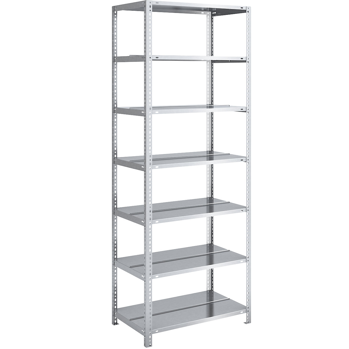 Rayonnage de bureau galvanisé à boulonner – hofe, hauteur rayonnage 2200 mm, double face, rayonnage de base, largeur x profondeur 750 x 600 mm-44