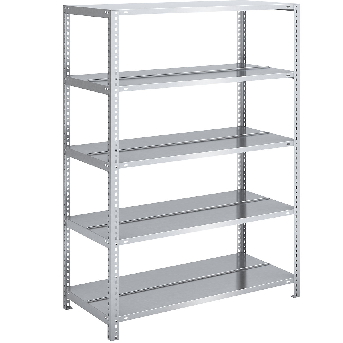 Rayonnage de bureau galvanisé à boulonner – hofe, hauteur rayonnage 1500 mm, double face, rayonnage de base, largeur x profondeur 1000 x 600 mm-46