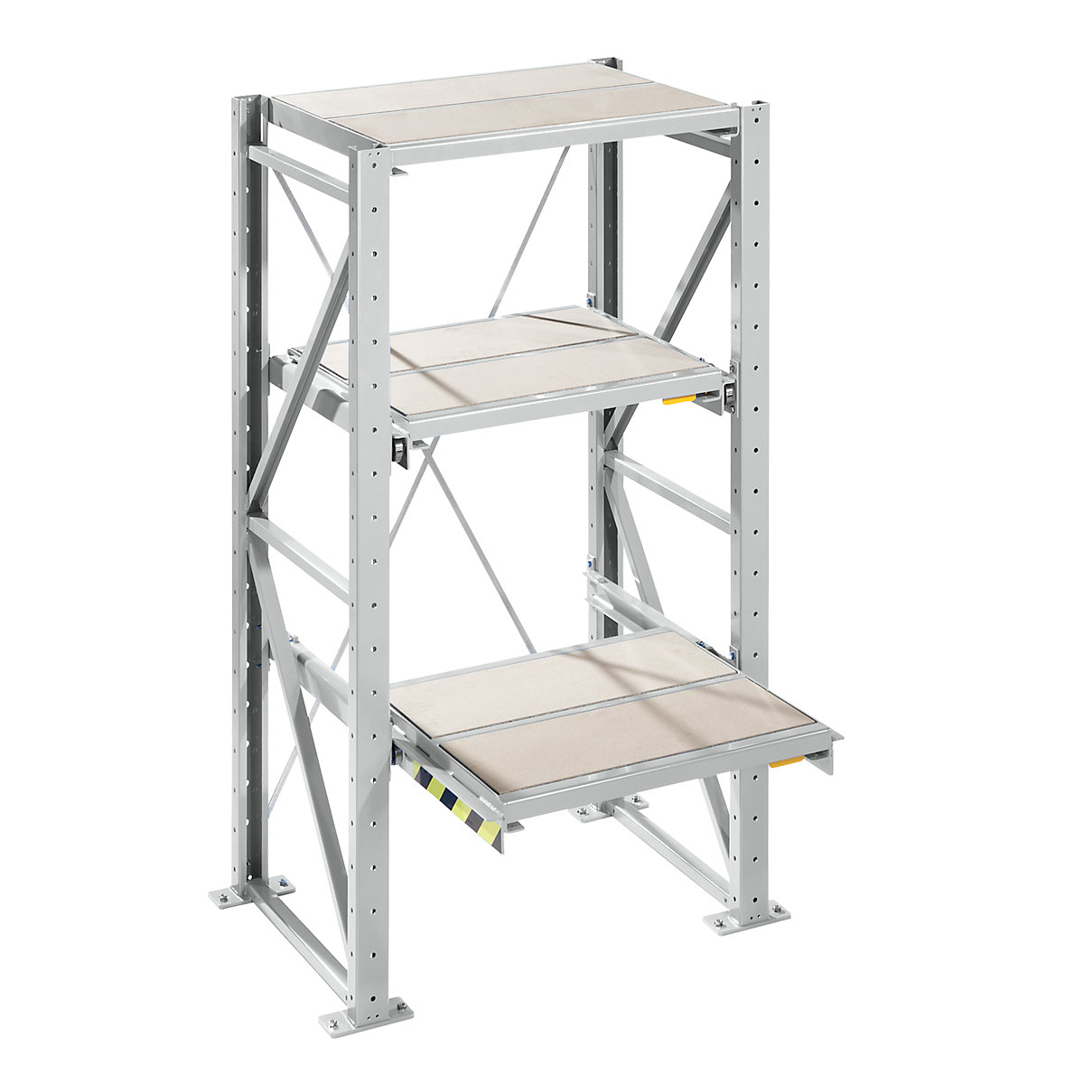Rayonnage à tablettes coulissantes pour charges lourdes – LISTA (Illustration du produit 34)-33