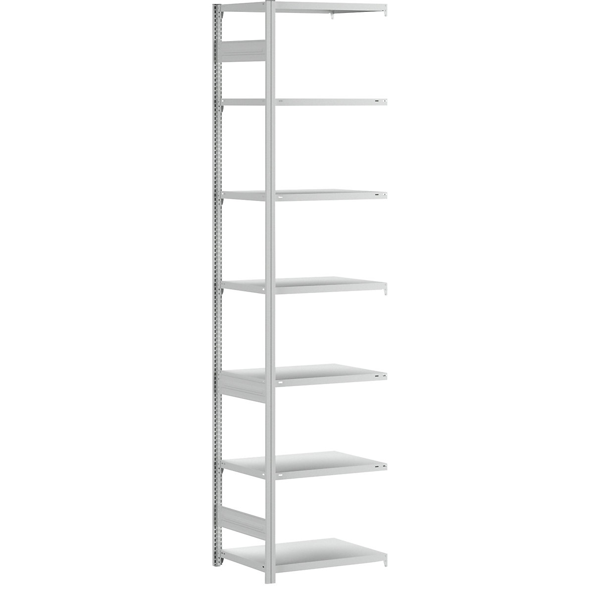 Rayonnage emboîtable, RAL 7035, version légère - eurokraft pro