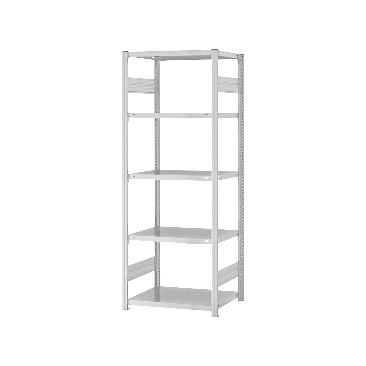 Rayonnage emboîtable, RAL 7035, version légère - eurokraft pro