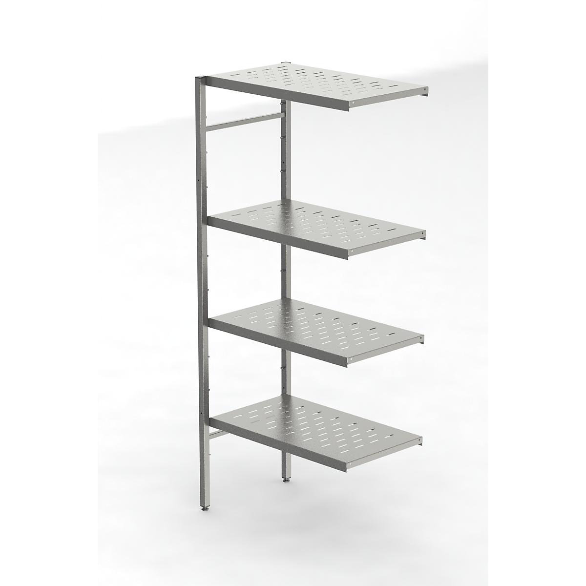 Rayonnage emboîtable en inox, 4 tablettes perforées (Illustration du produit 3)-2