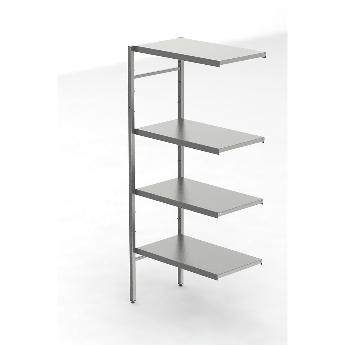 Rayonnage emboîtable en inox, 4 tablettes pleines (Illustration du produit 3)-2