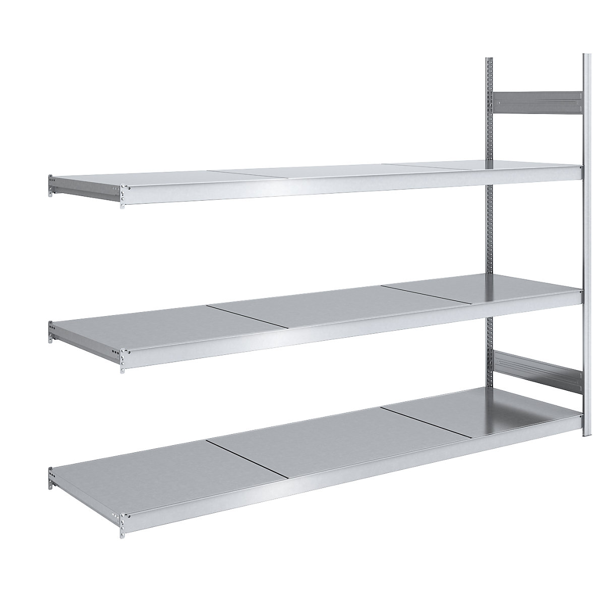 Rayonnage emboîtable extra-large avec tablettes en acier – hofe