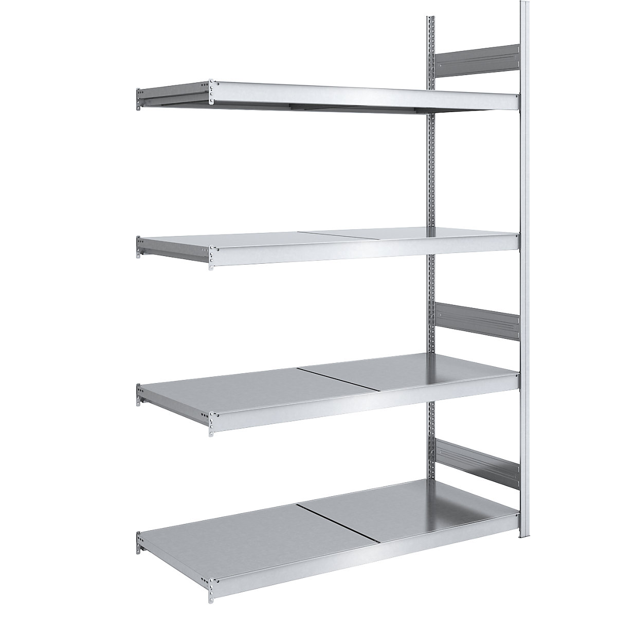 Rayonnage emboîtable extra-large avec tablettes en acier – hofe