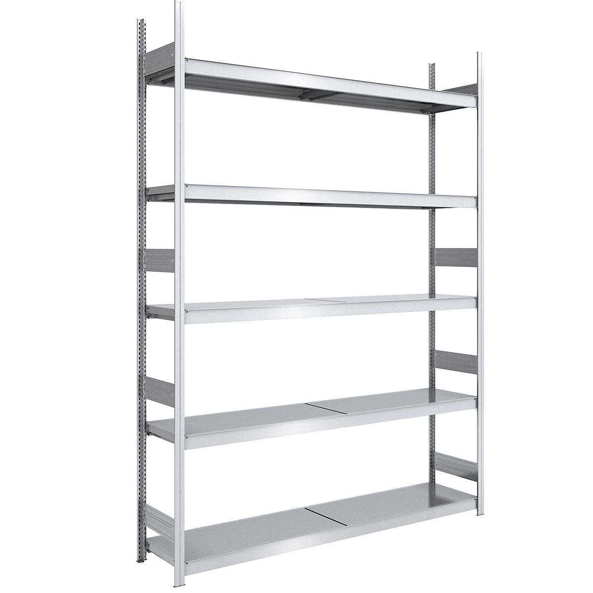 Rayonnage emboîtable extra-large avec tablettes en acier – hofe
