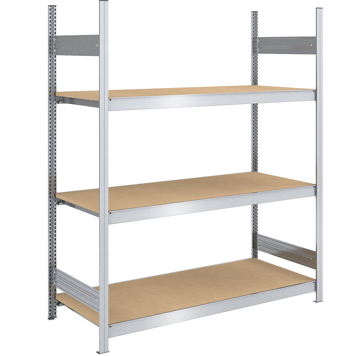 Rayonnage emboîtable extra-large avec tablettes en aggloméré – hofe