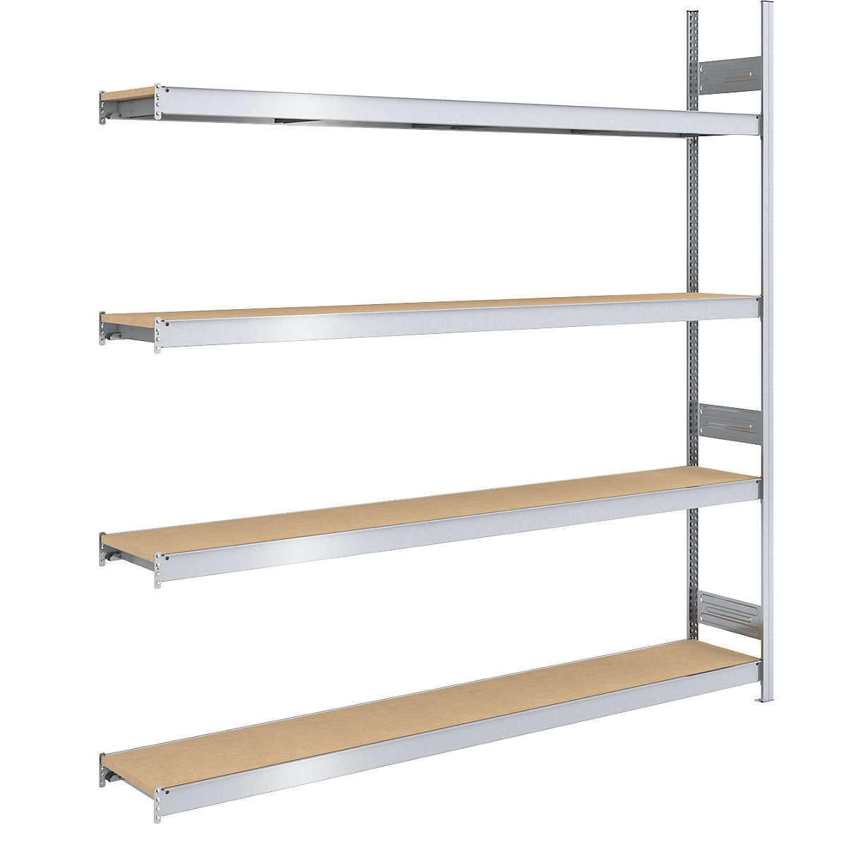 Rayonnage emboîtable extra-large avec tablettes en aggloméré &ndash; hofe