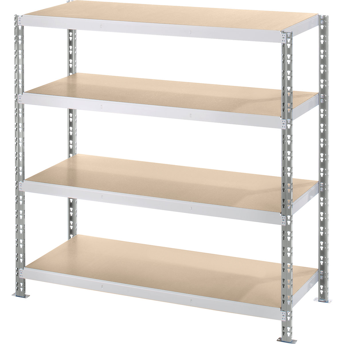 Rayonnage emboîtable extra-large avec tablettes en aggloméré