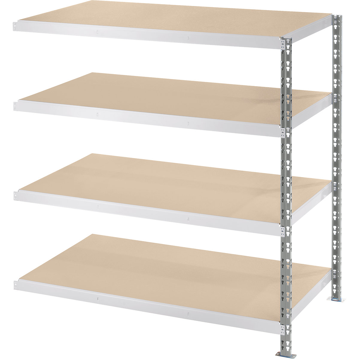 Rayonnage emboîtable extra-large avec tablettes en aggloméré