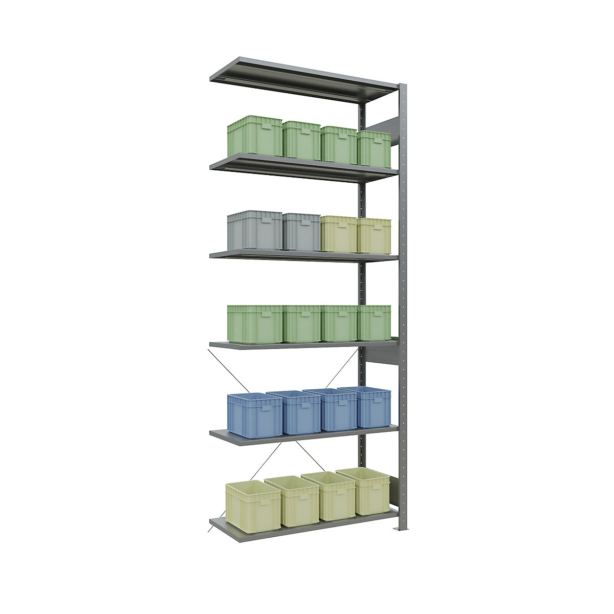 Rayonnage emboîtable – eurokraft pro (Illustration du produit 130)-129