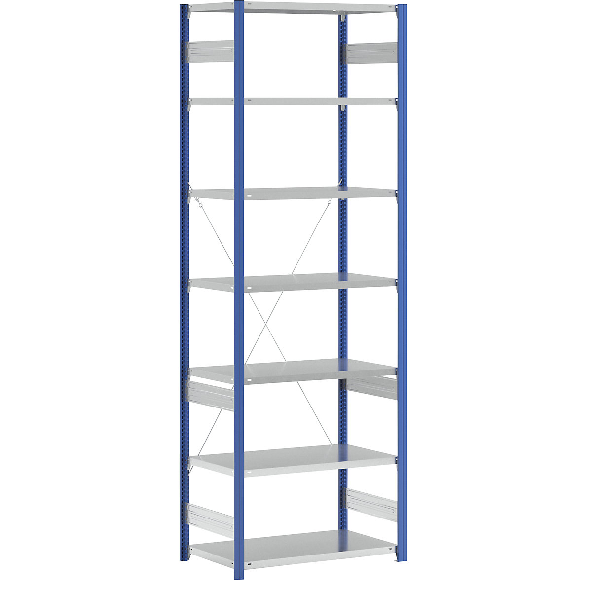 Rayonnage emboîtable, version légère - eurokraft pro