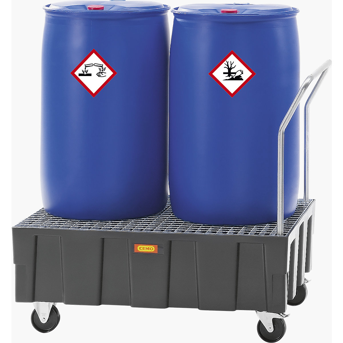 Cuve de rétention en PE pour fûts de 200 litres – CEMO (Illustration du produit 3)-2