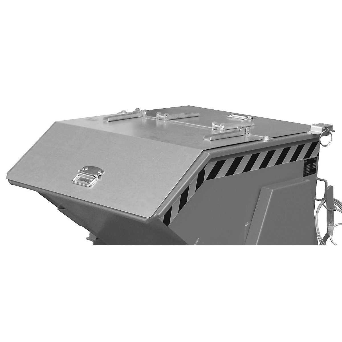 Hinged lid, zinc plated – eurokraft pro