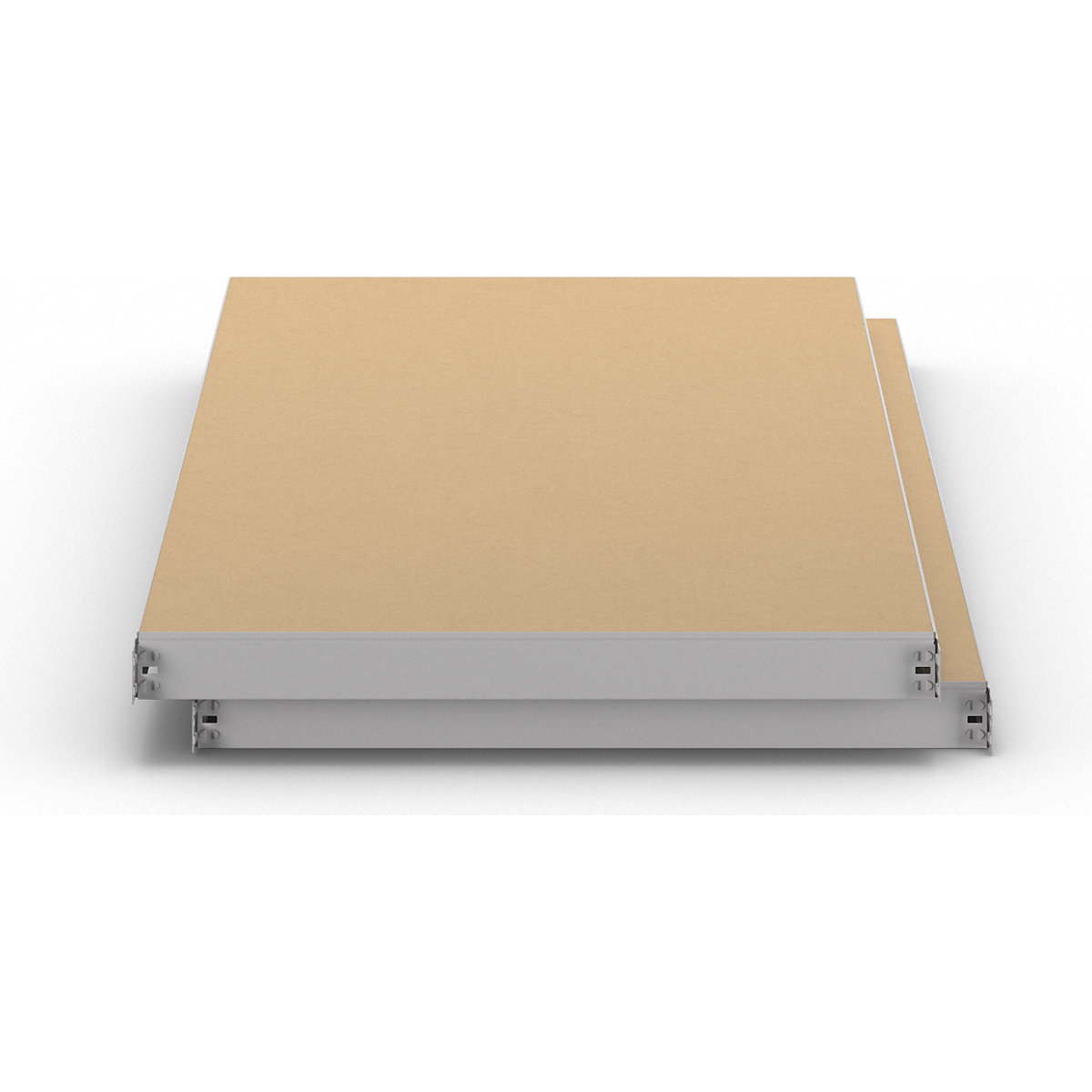 Moulded chipboard shelf, pack of 2 – eurokraft basic (Product illustration 3)-2