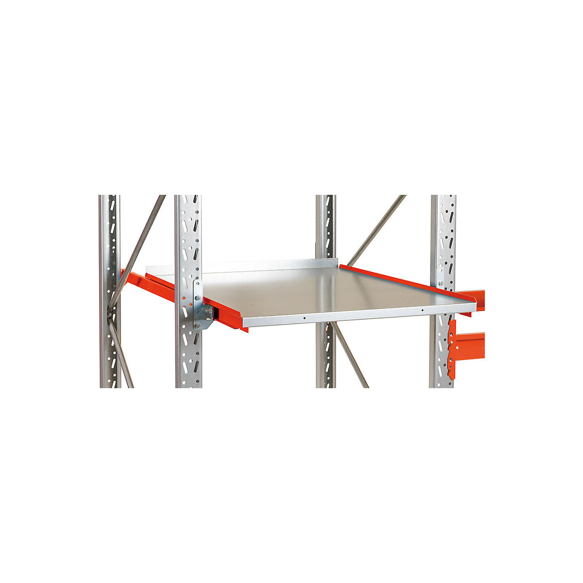 Pull-out shelf for Space pallet racking