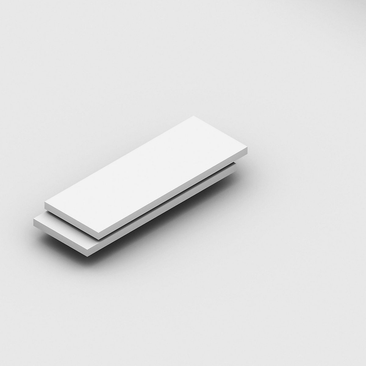 Shelf, pack of 2, zinc plated - eurokraft pro