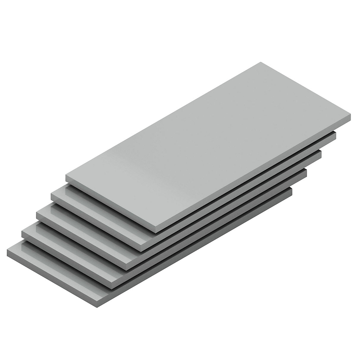 Shelf, width 1300 mm, pack of 5 - hofe