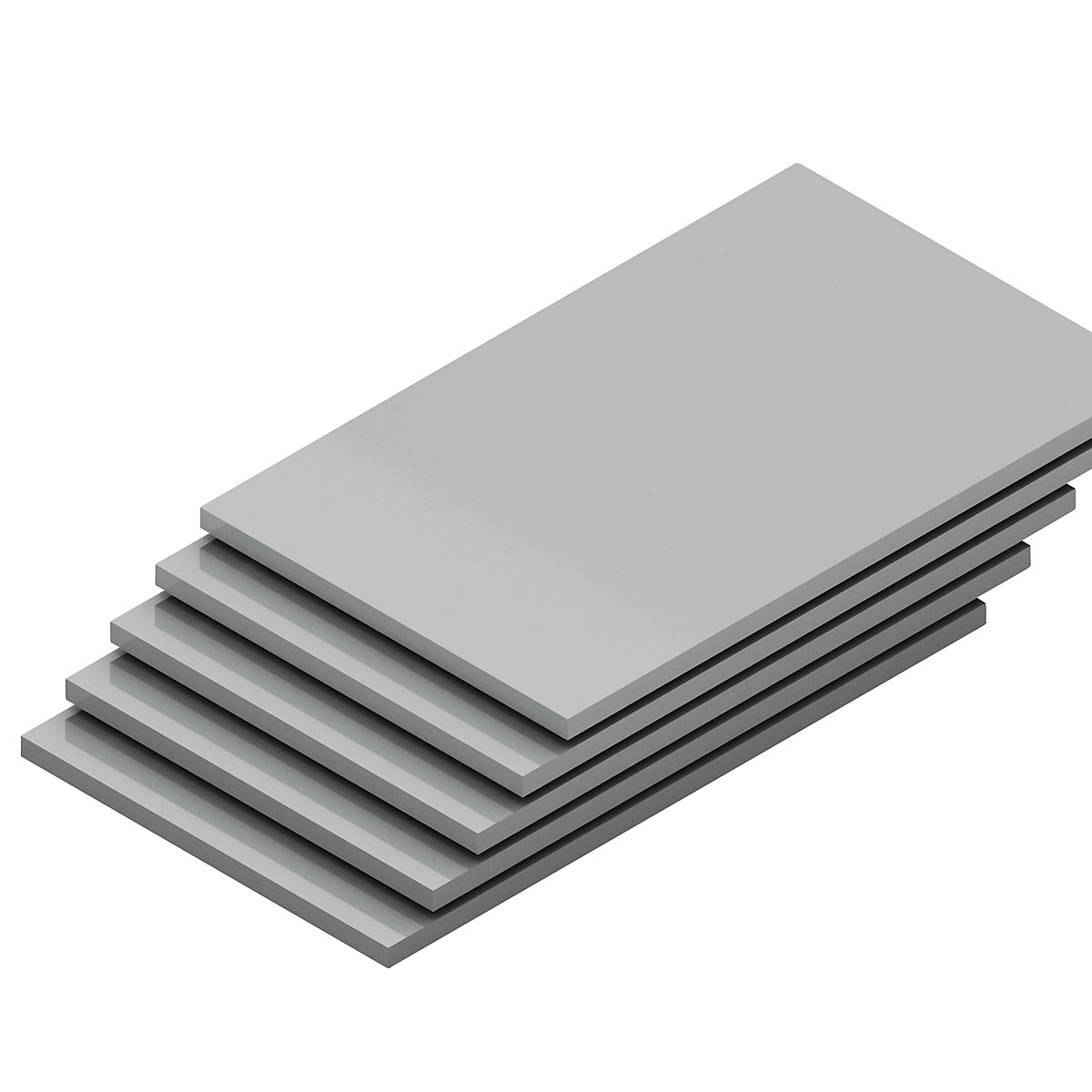 Shelf, width 1300 mm, pack of 5 - hofe