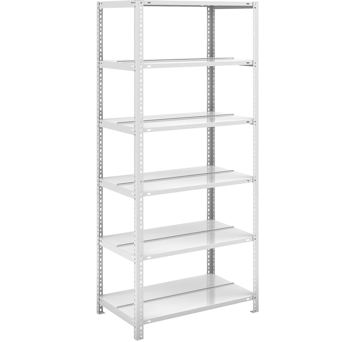 Bolt-together archive shelving, light grey RAL 7035 - hofe