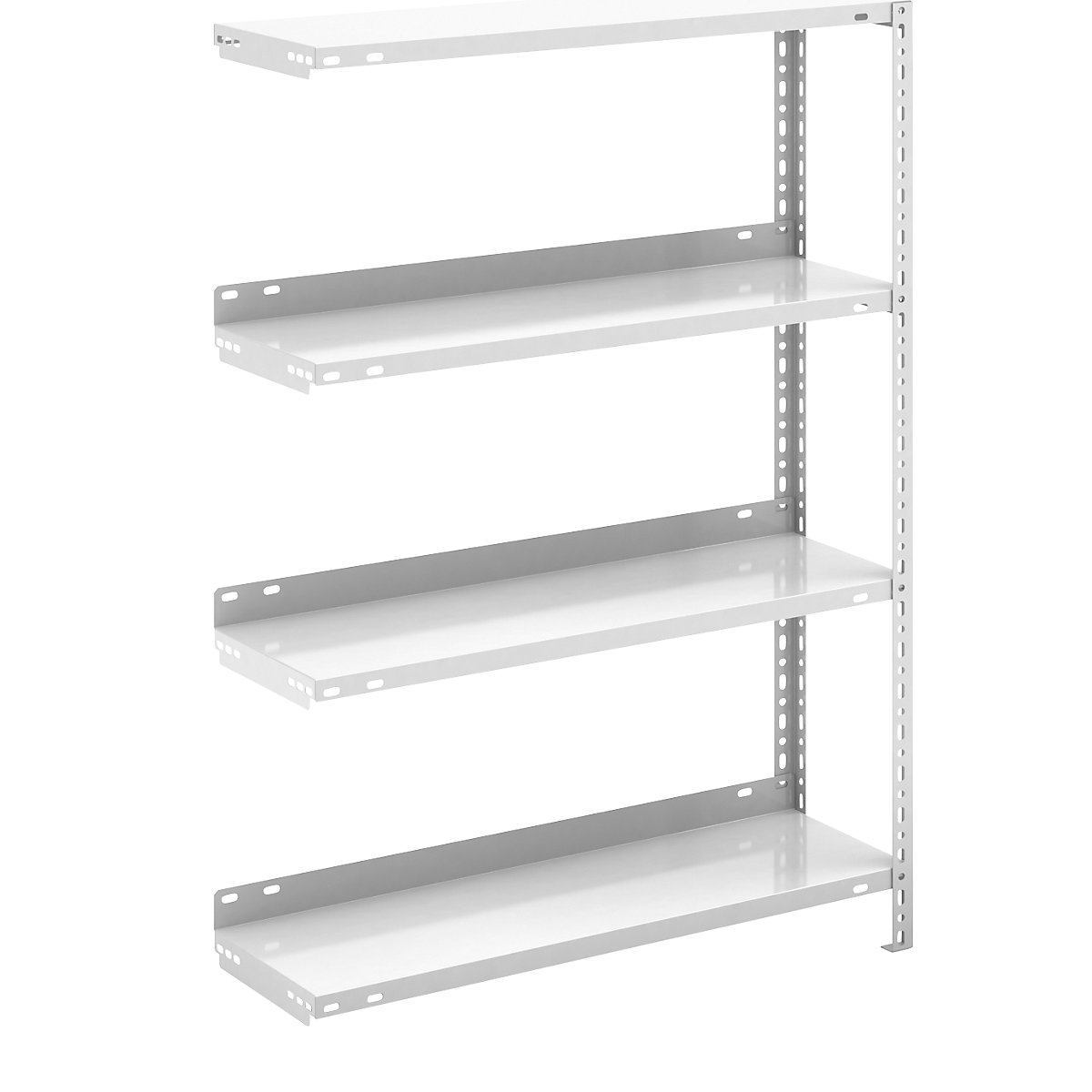 Bolt-together archive shelving, light grey RAL 7035 - hofe
