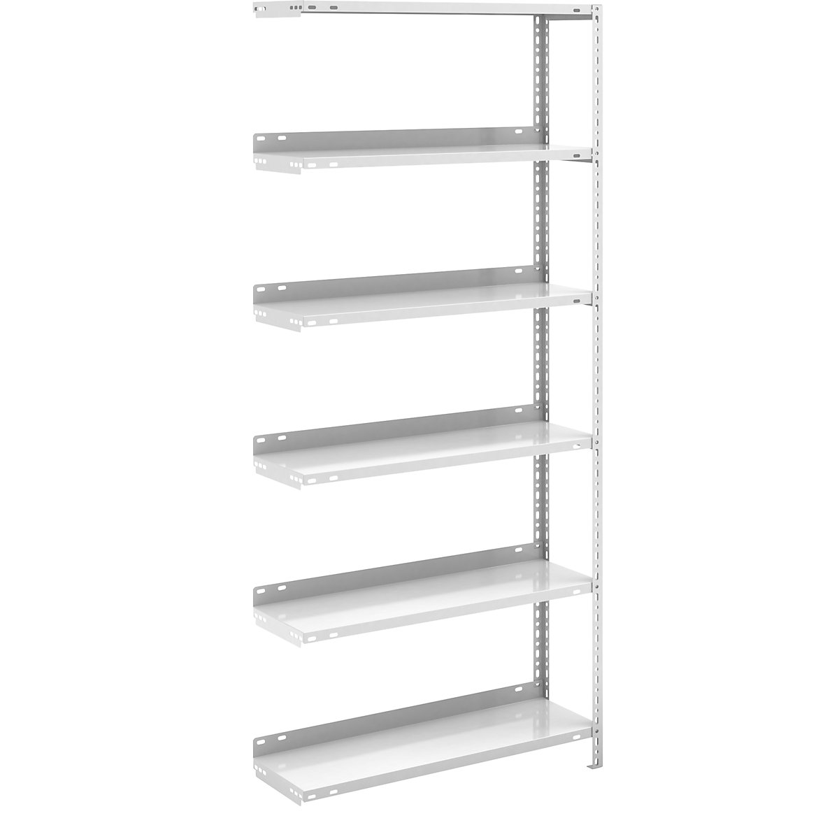 Bolt-together archive shelving, light grey RAL 7035 - hofe