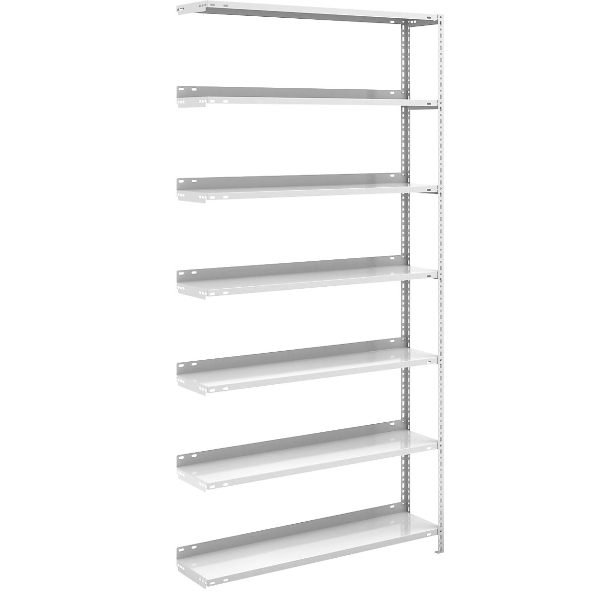 Bolt-together archive shelving, light grey RAL 7035 - hofe
