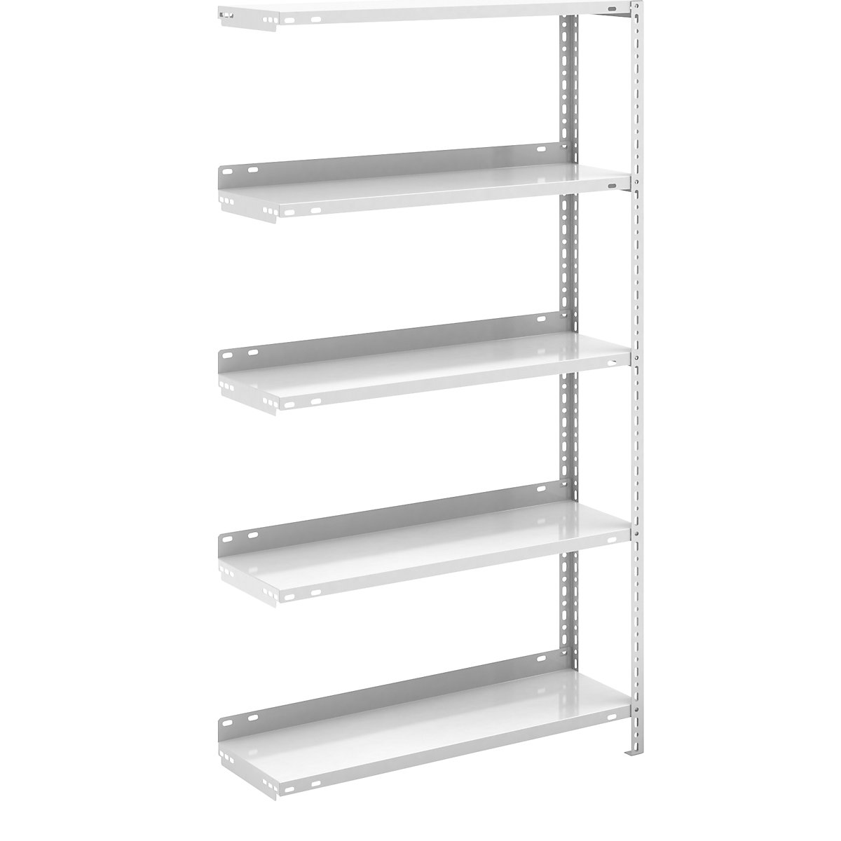 Bolt-together archive shelving, light grey RAL 7035 - hofe