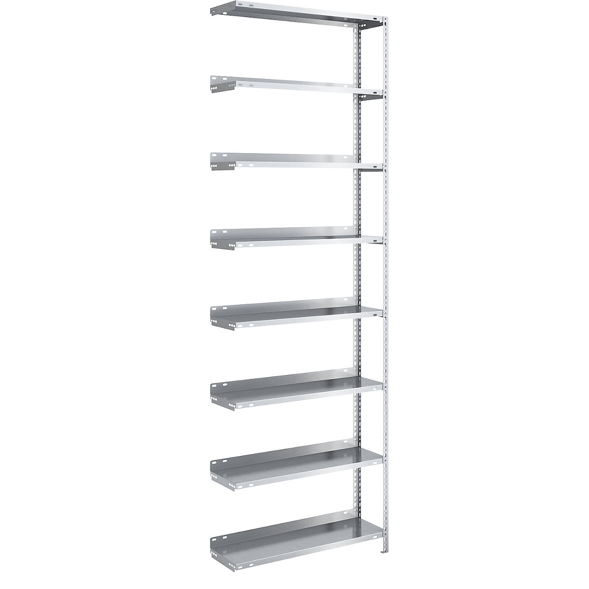 Bolt-together archive shelving, zinc plated - hofe