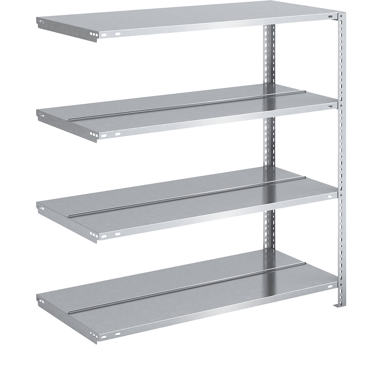 Bolt-together archive shelving, zinc plated - hofe