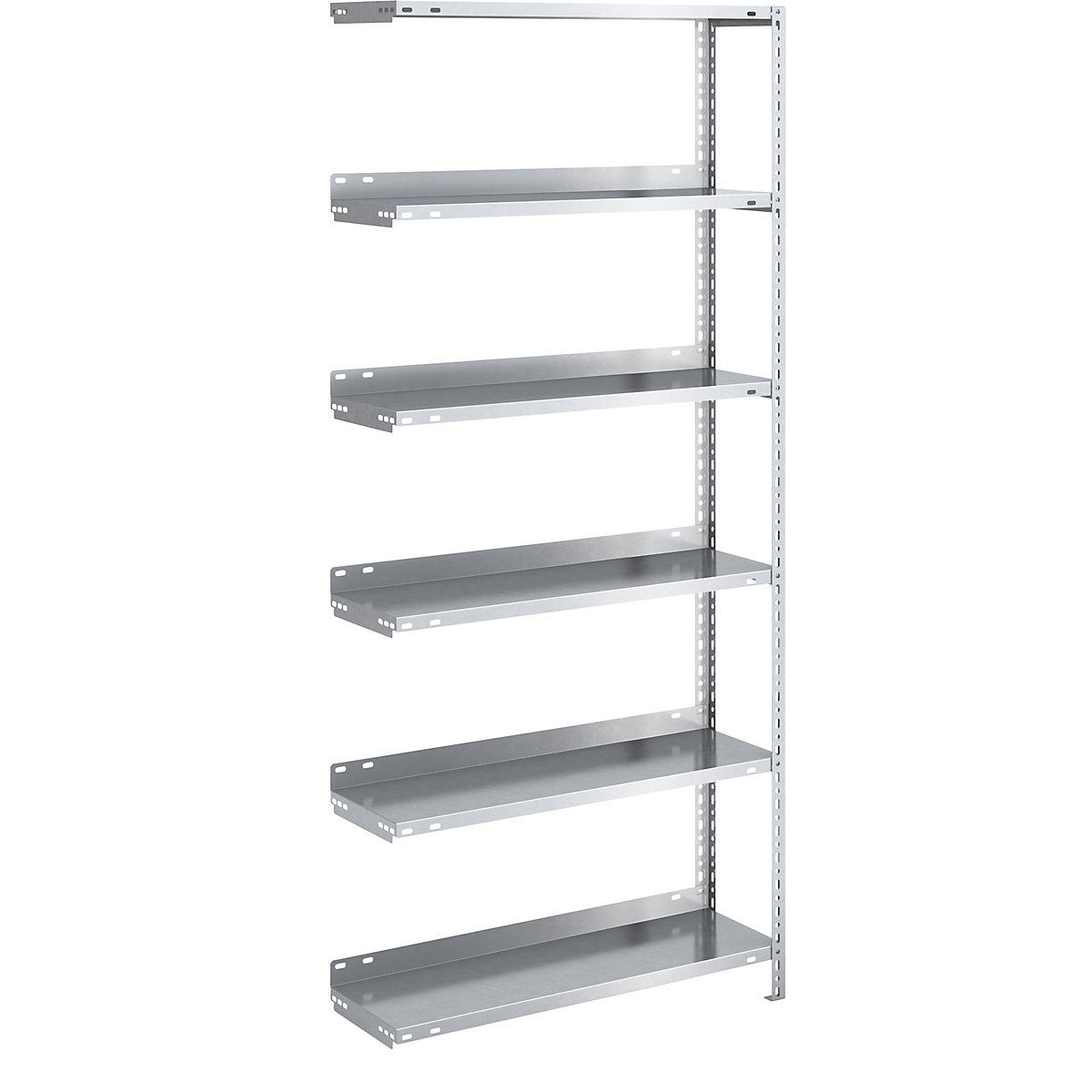 Bolt-together archive shelving, zinc plated - hofe