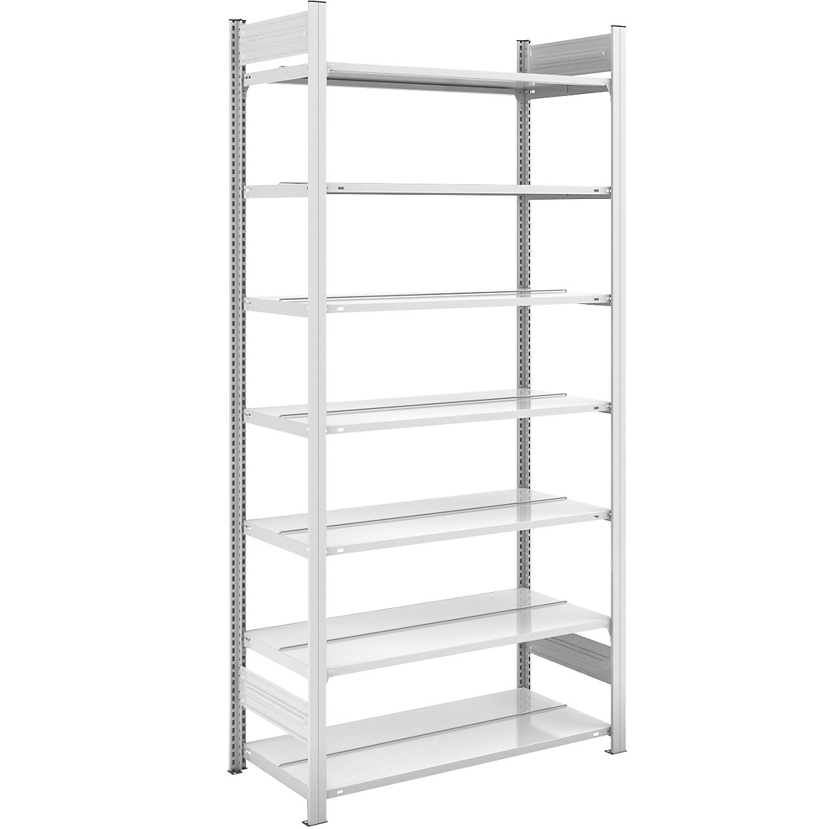 Boltless filing shelf unit, RAL 7035 - hofe