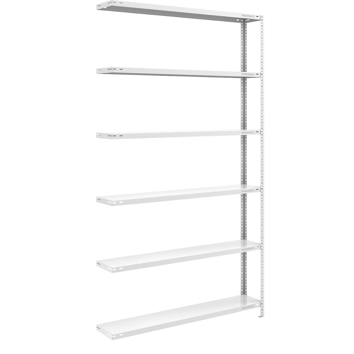 Bolt-together storage shelving, RAL 7035, medium duty - eurokraft pro