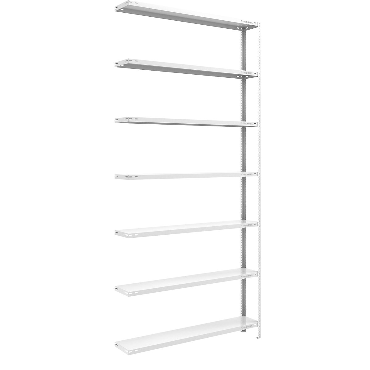 Bolt-together storage shelving, RAL 7035, medium duty - eurokraft pro