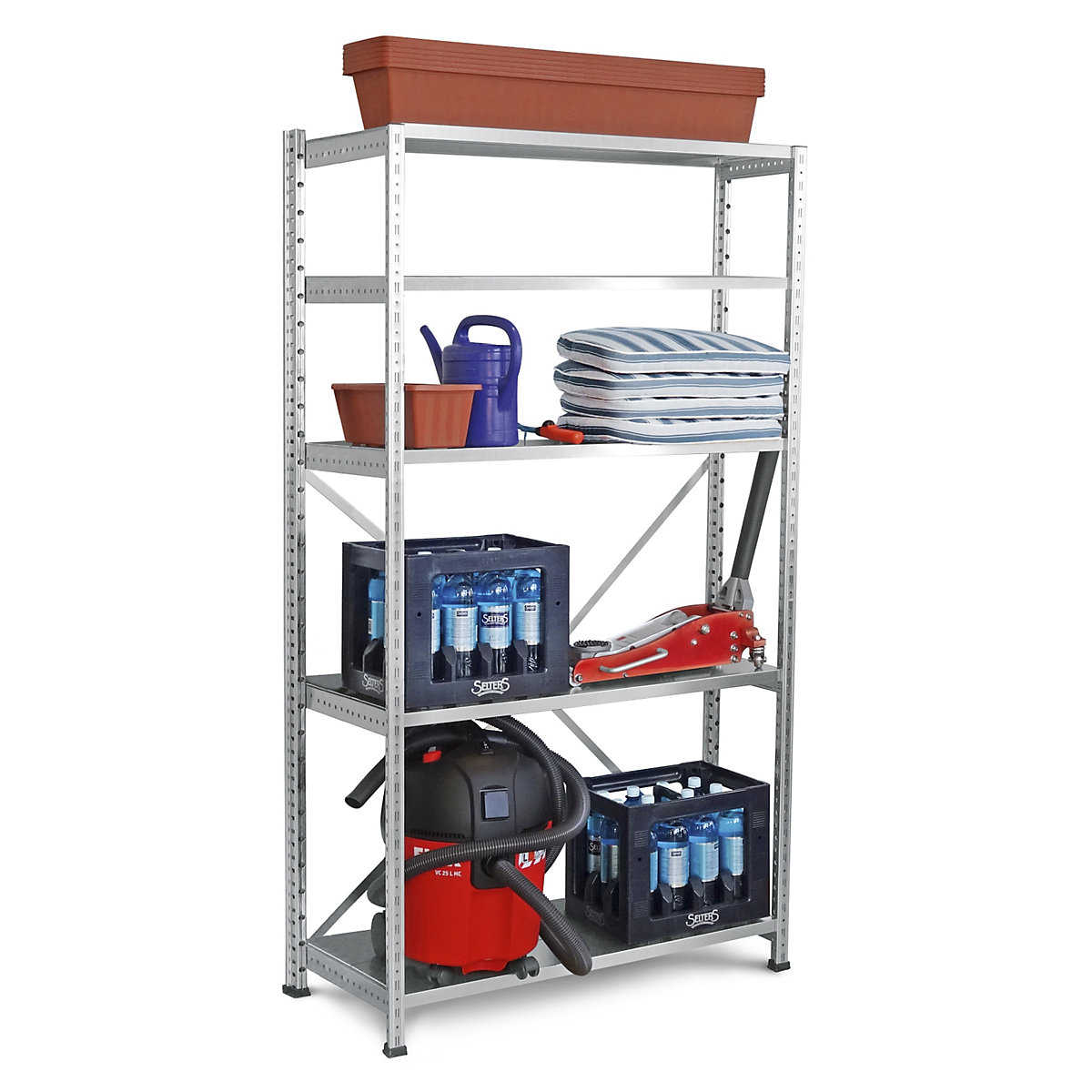 Boltless industrial and storage shelving unit (Product illustration 98)-97