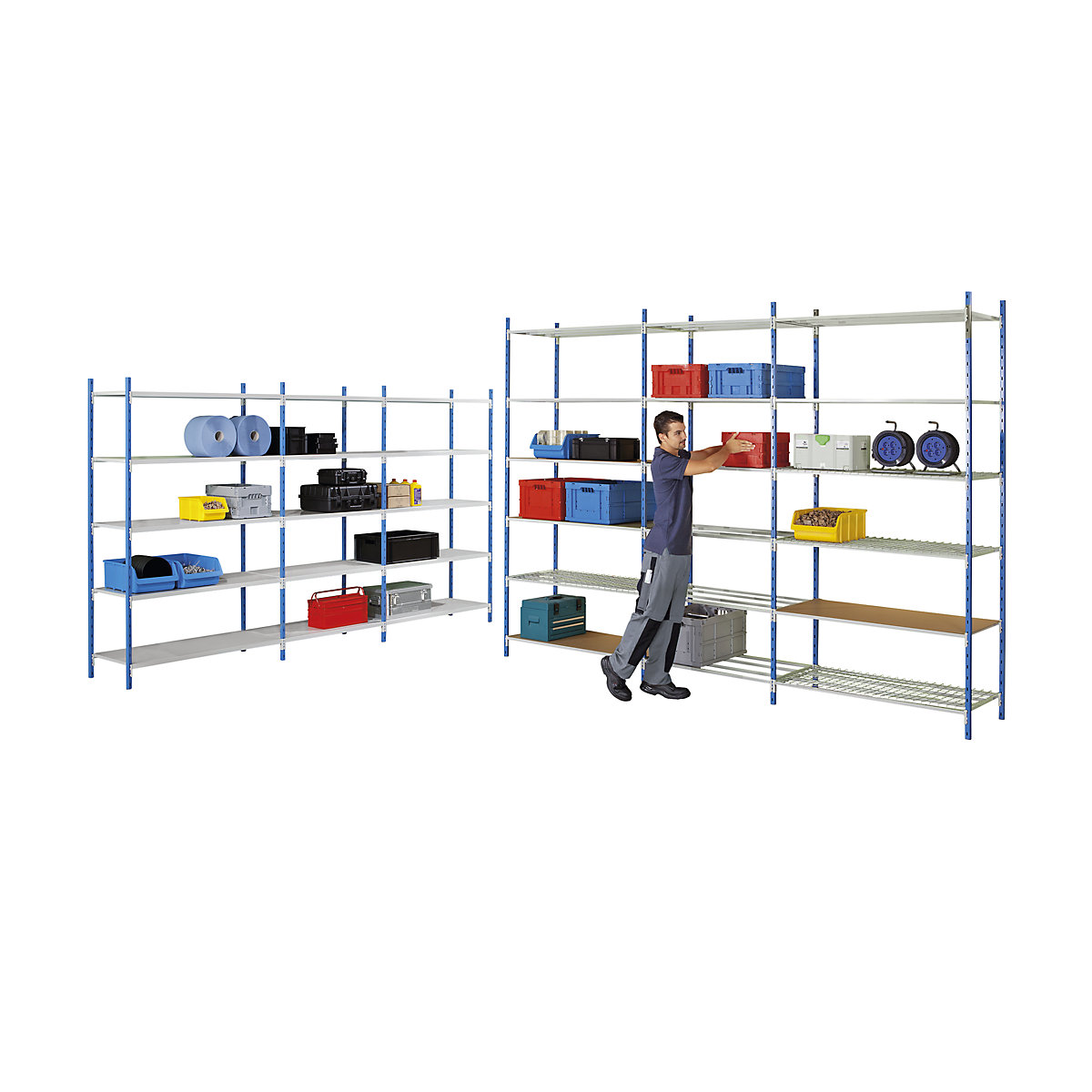 Boltless shelving unit – Manorga (Product illustration 2)-1