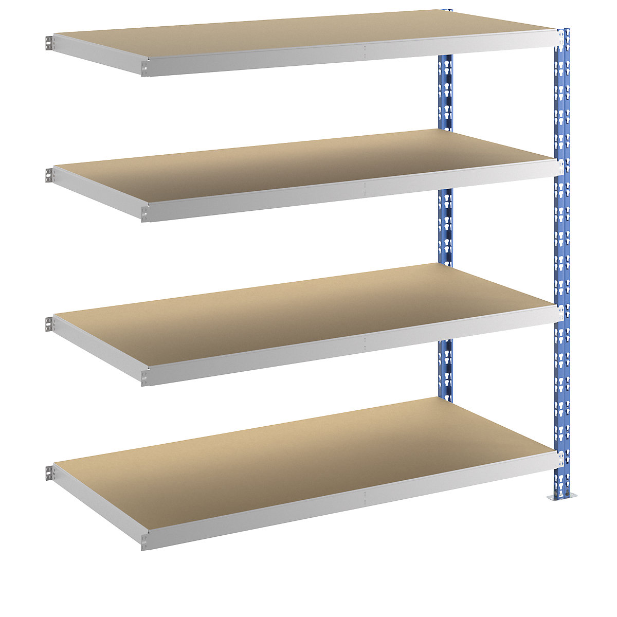 Wide span boltless shelf unit - eurokraft basic