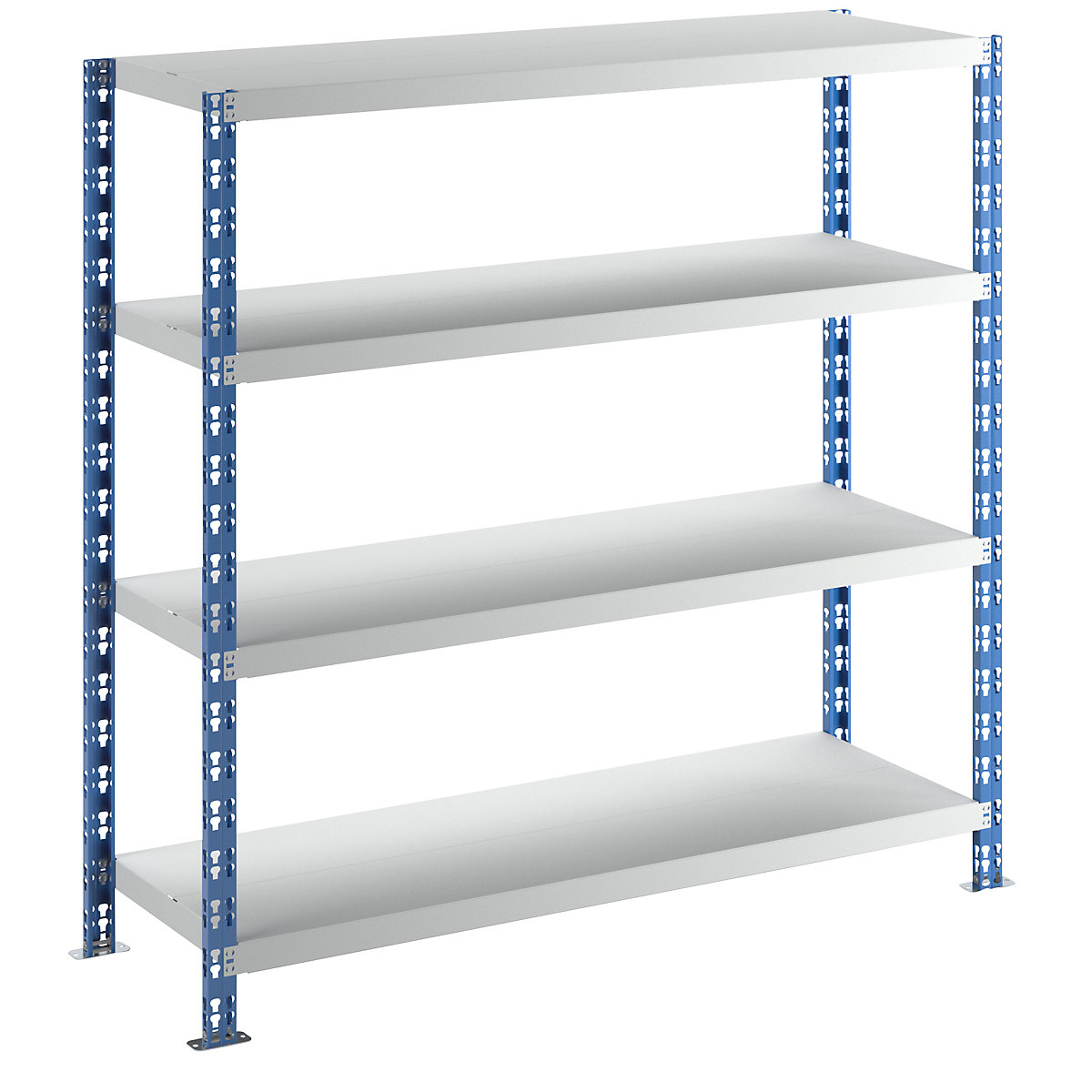 Wide span boltless shelf unit - eurokraft basic