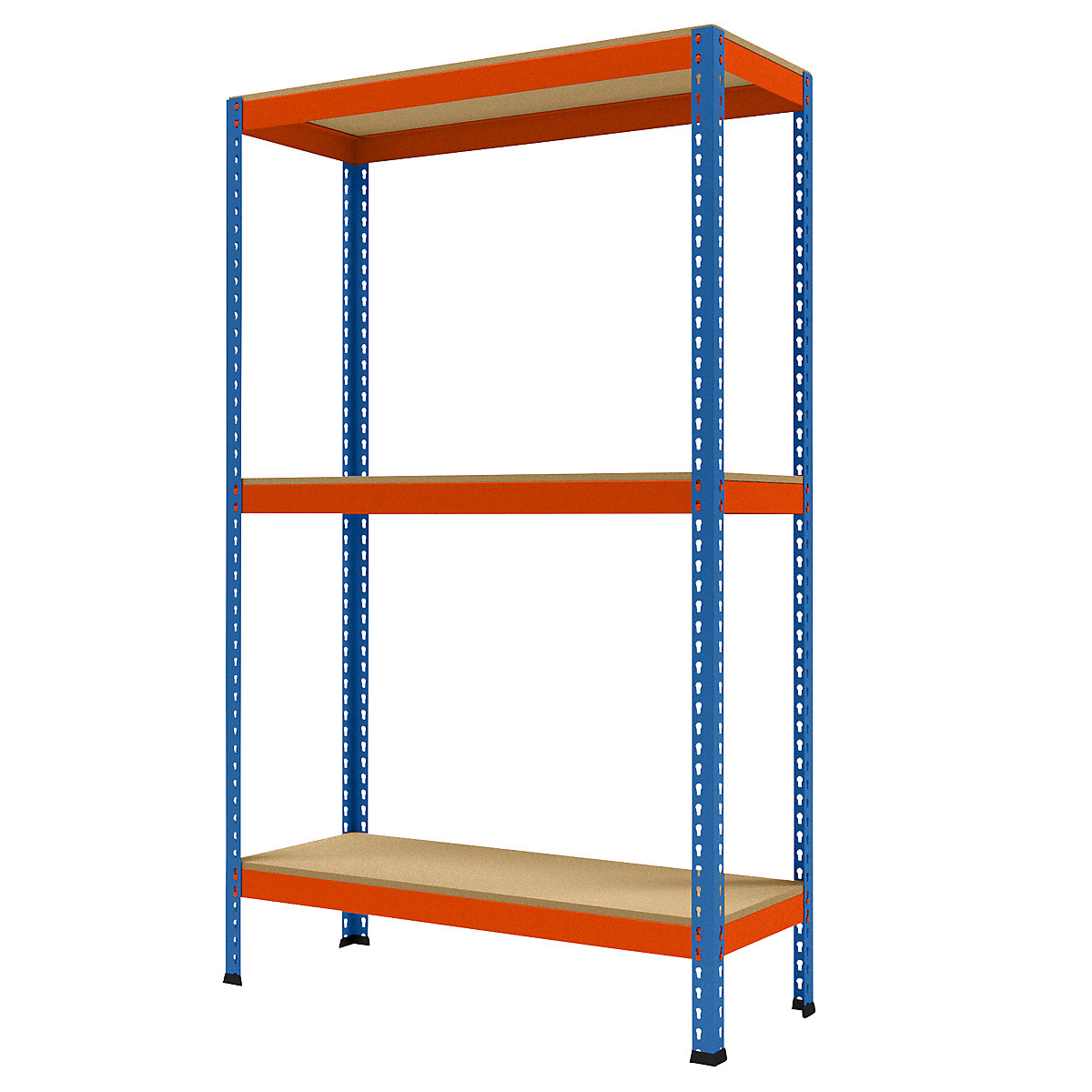 Wide span heavy duty shelving