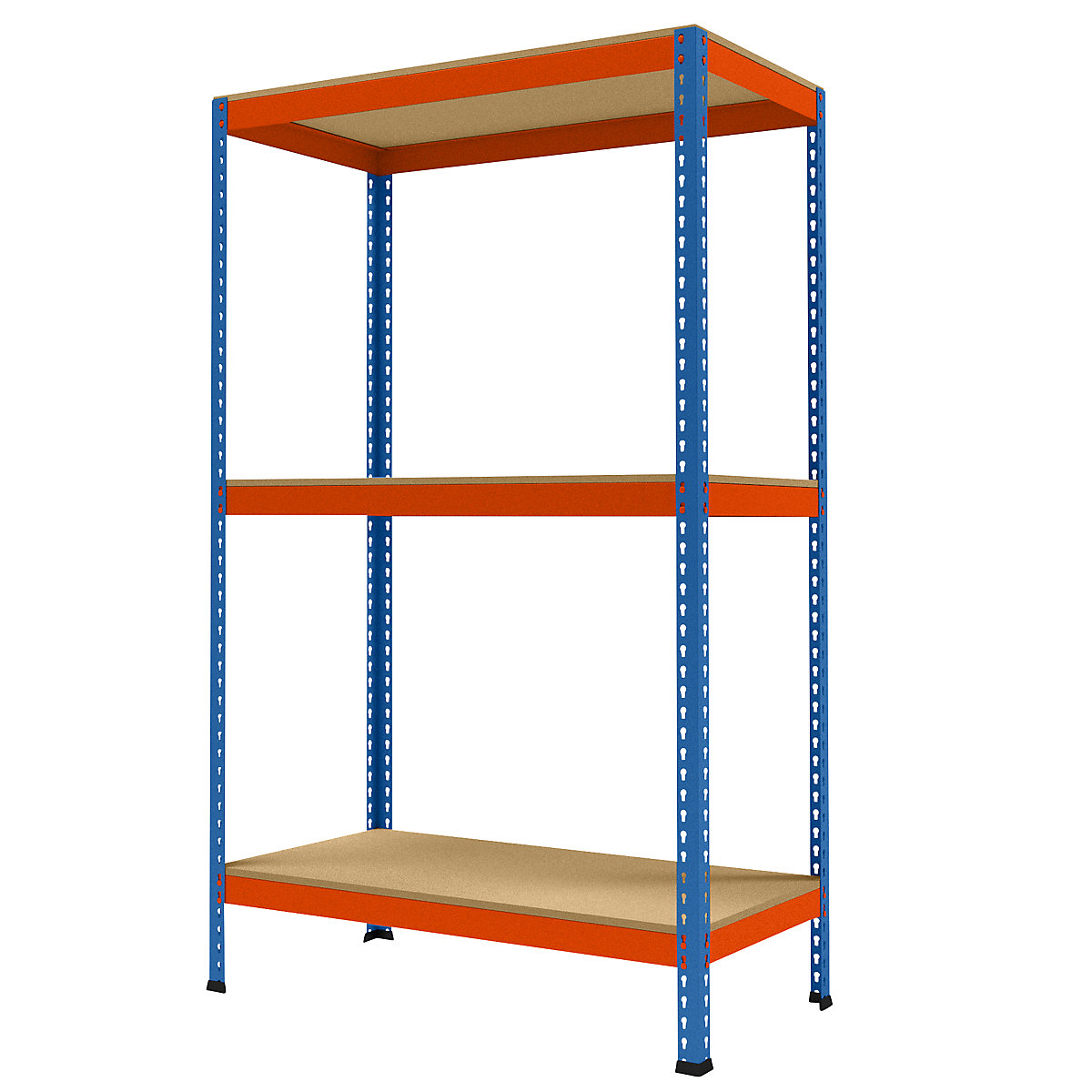 Wide span heavy duty shelving