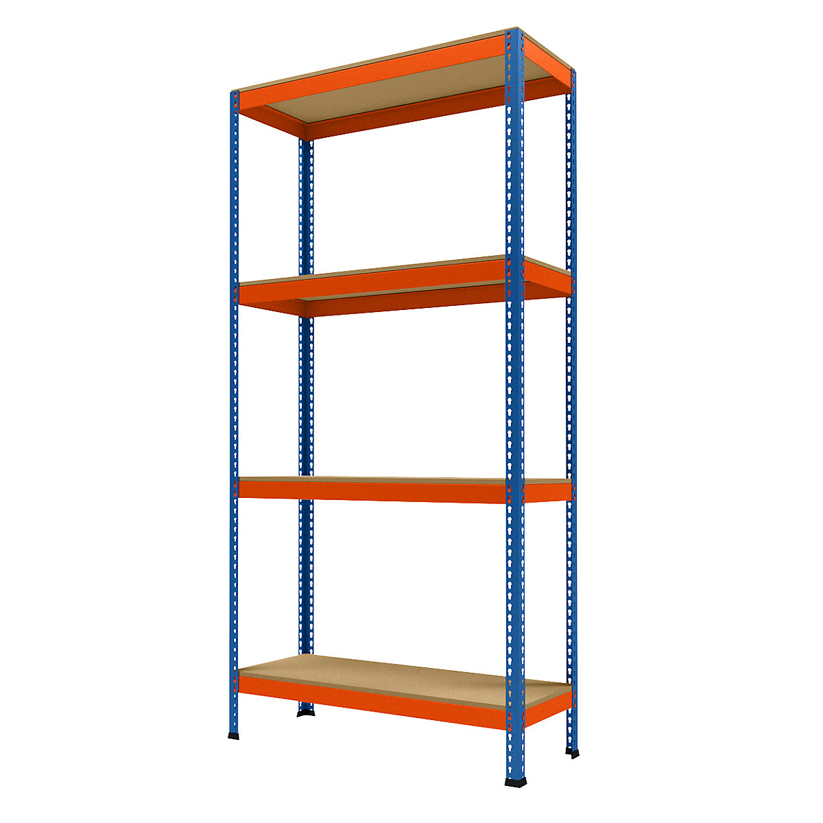Wide span heavy duty shelving
