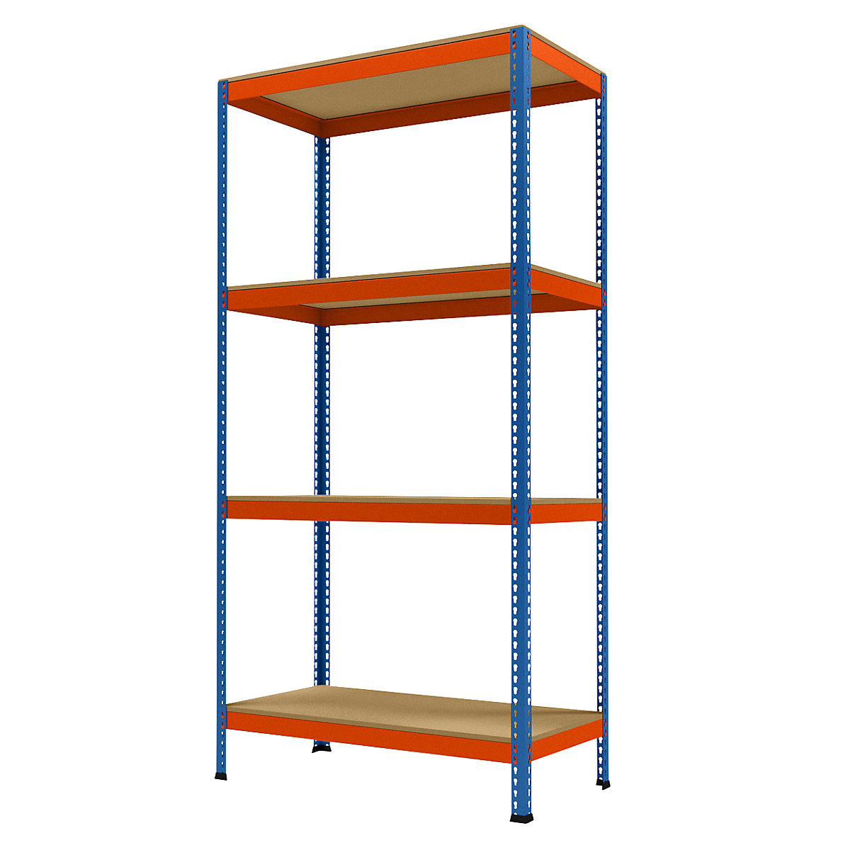 Wide span heavy duty shelving