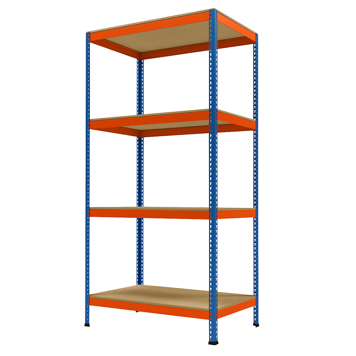 Wide span heavy duty shelving