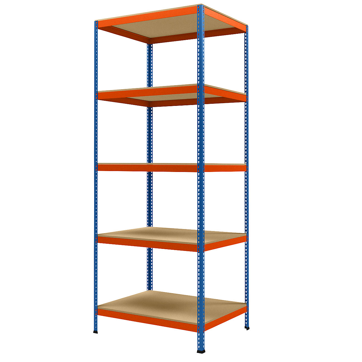 Wide span heavy duty shelving